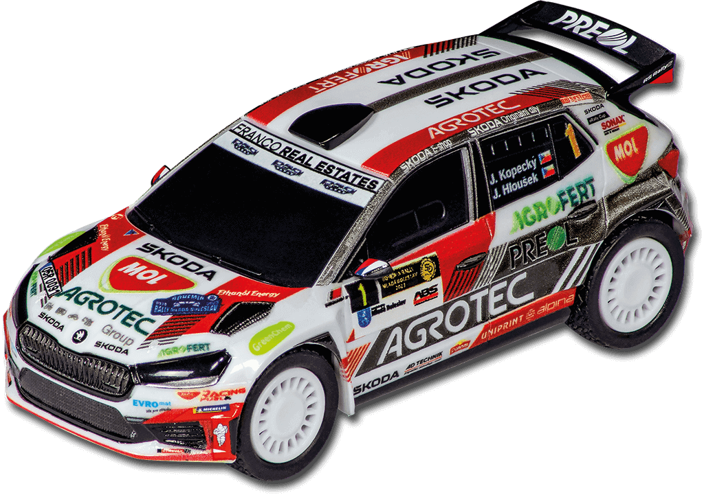 Škoda Fabia RS Rally 2 Kopecky na autodráze Carrera