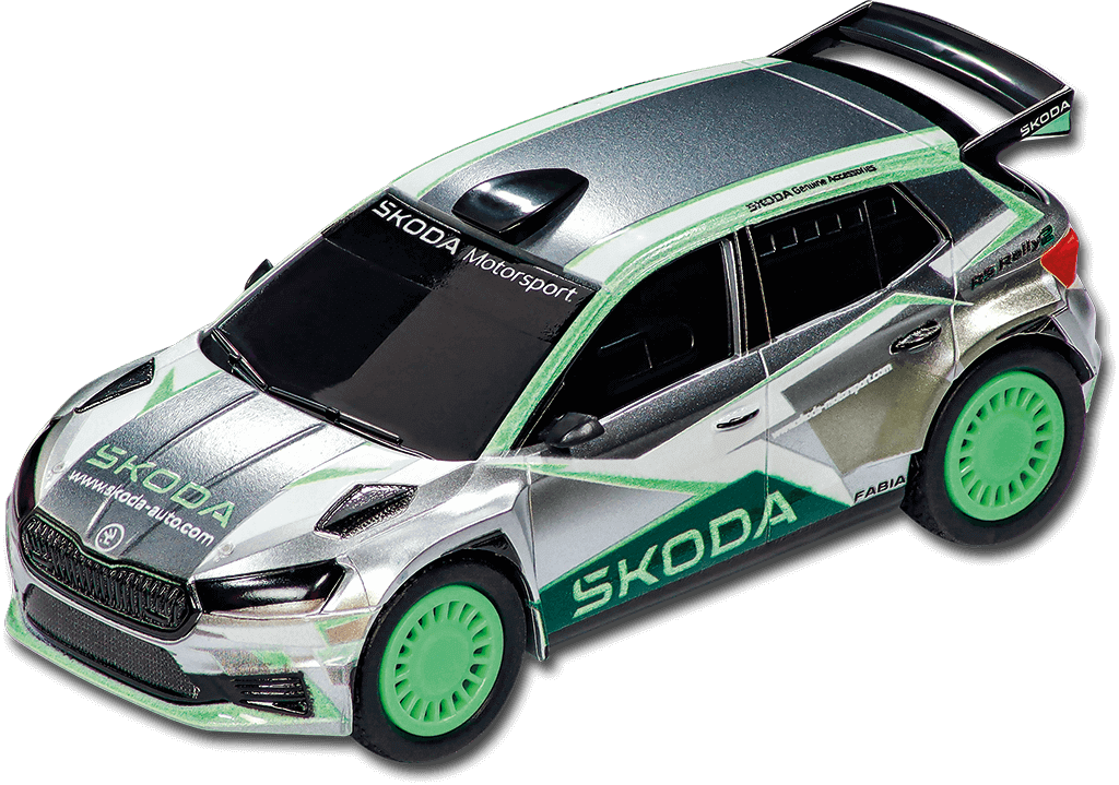 Škoda Fabia RS Rally 2 na autodráze Carrera